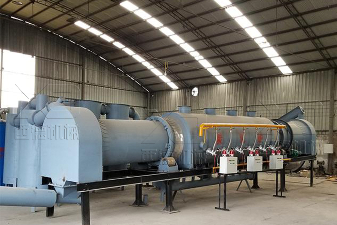 廣西木材連續(xù)式炭化爐現(xiàn)場 廣西木材連續(xù)式炭化爐現(xiàn)場